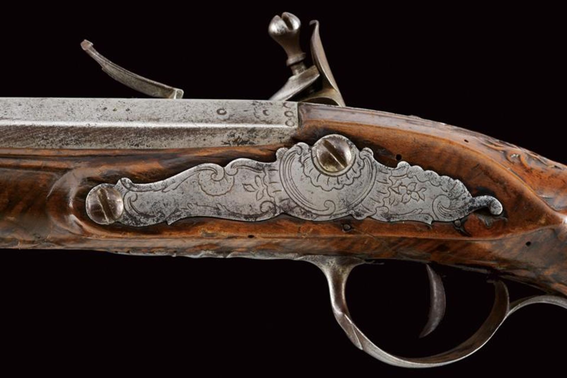 A flintlock pistol by Jean Seuts (Seux) - Bild 6 aus 9