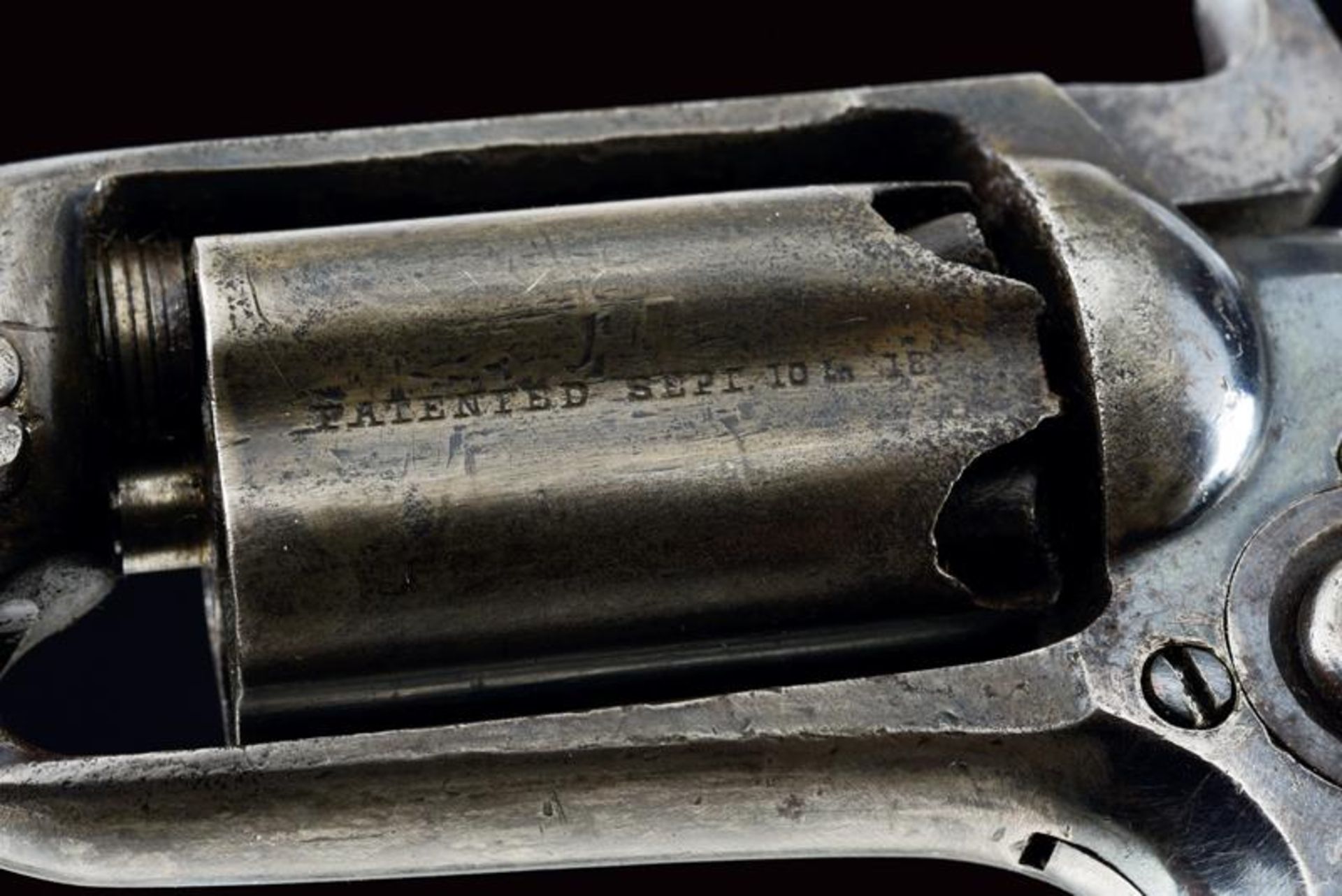 A Colt Model 1855 Sidehammer Pocket Revolver - Bild 2 aus 7