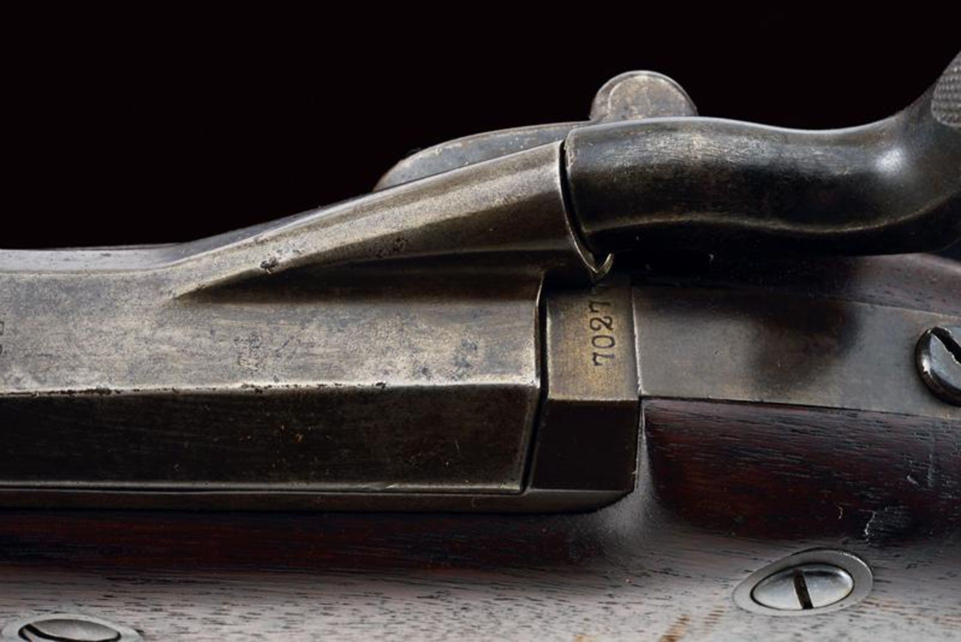 A rare 1873 model Springfield Trapdoor breechloading rifle - Bild 6 aus 10