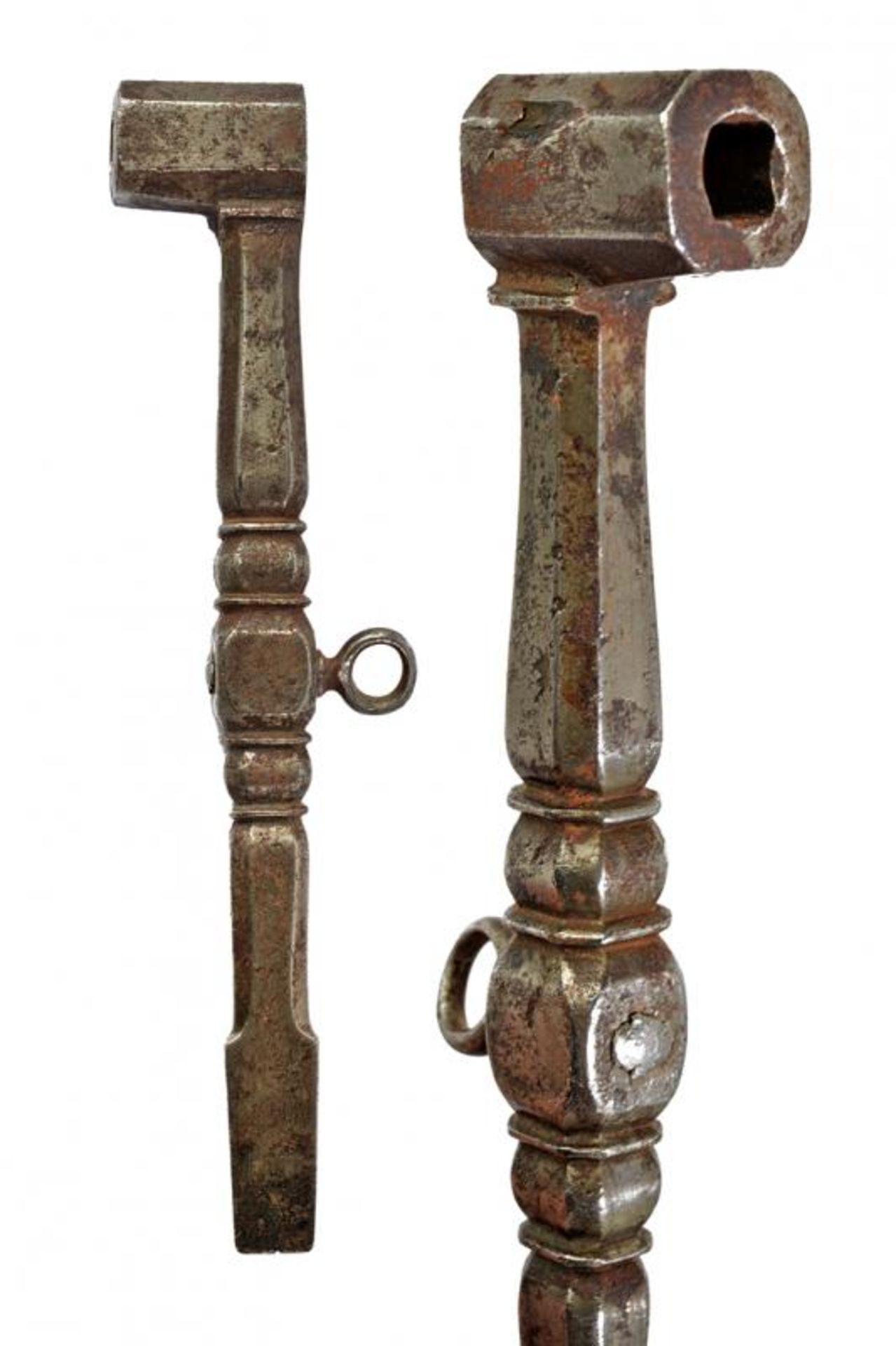 A wheel lock key