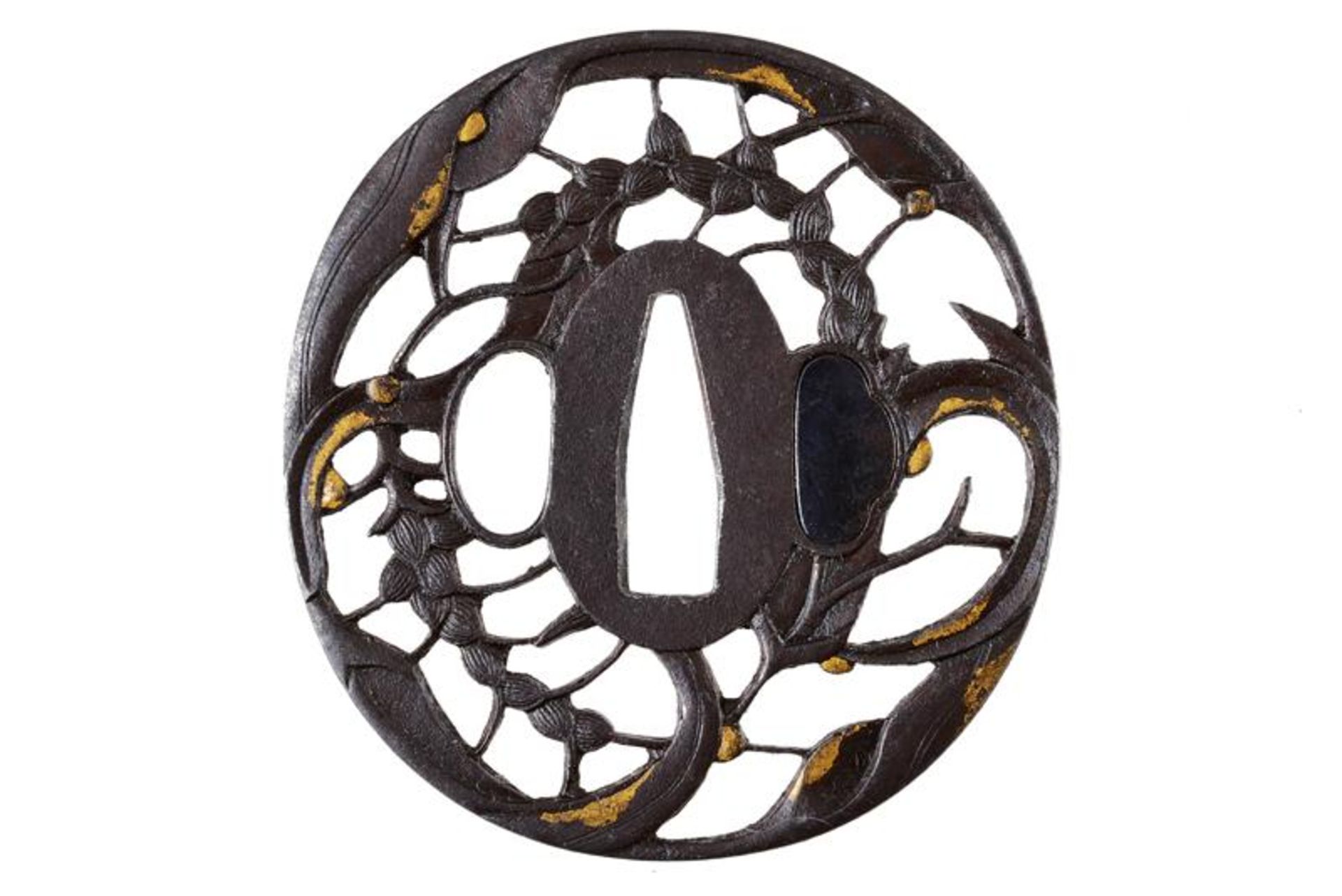 A fine tsuba of the Shoami o Ito school