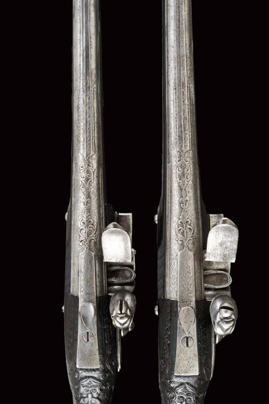 A luxury pair of flintlock pistols for the colonial market - Image 4 of 10