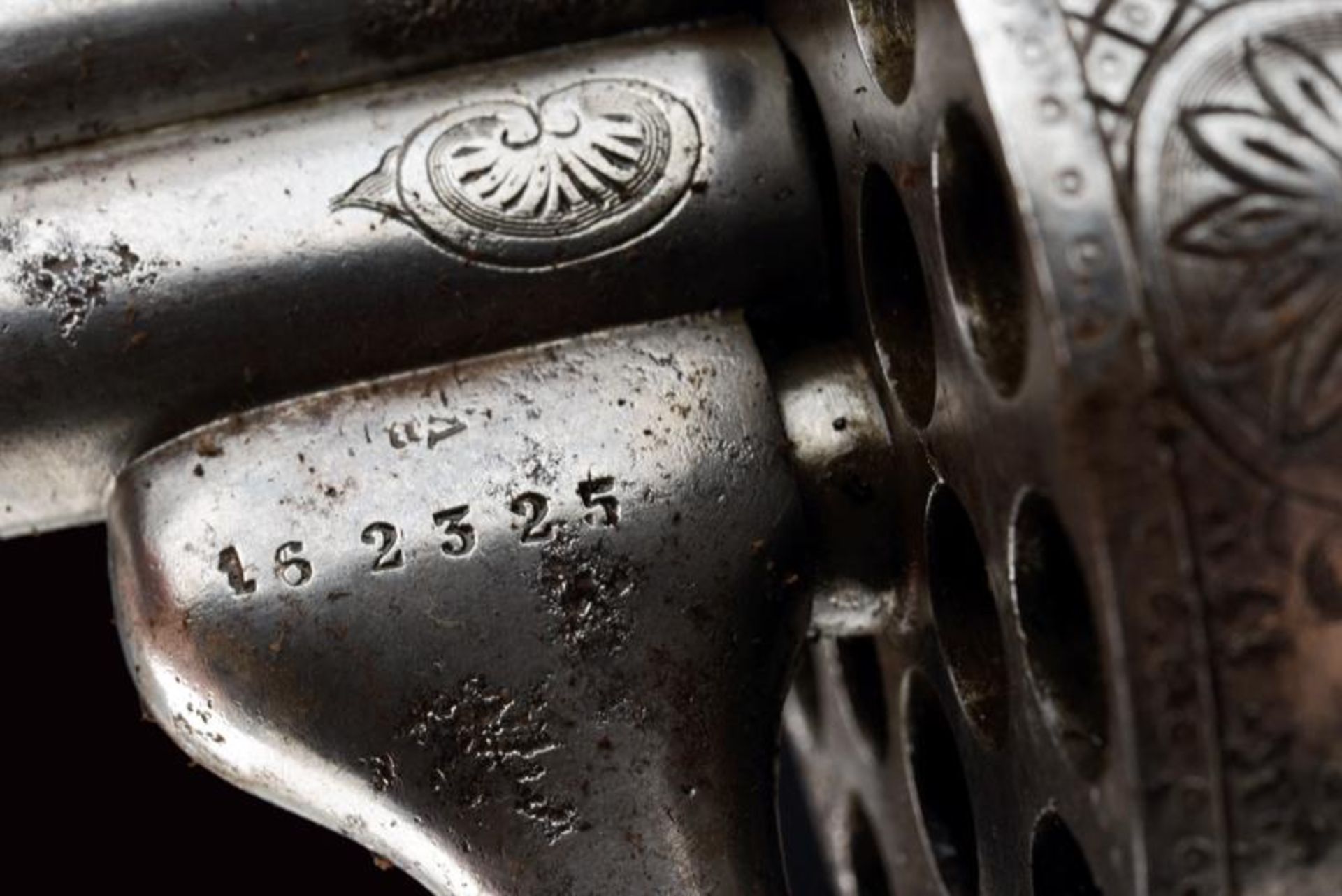 A rare eighteen-shot Lefaucheux pin-fire revolver - Bild 9 aus 9