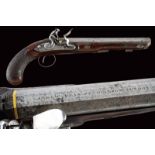 A flintlock pistol signed Askew