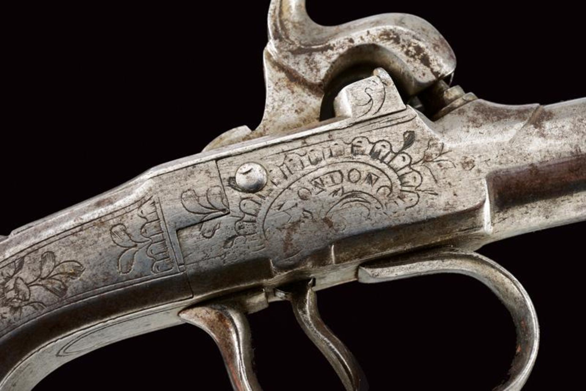 A percussion pocket pistol by Galisse - Bild 2 aus 5