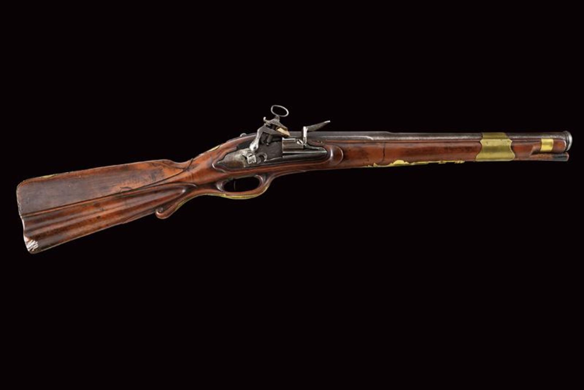 A postilion's roman-style flintlock smoothbore carbine - Image 6 of 6