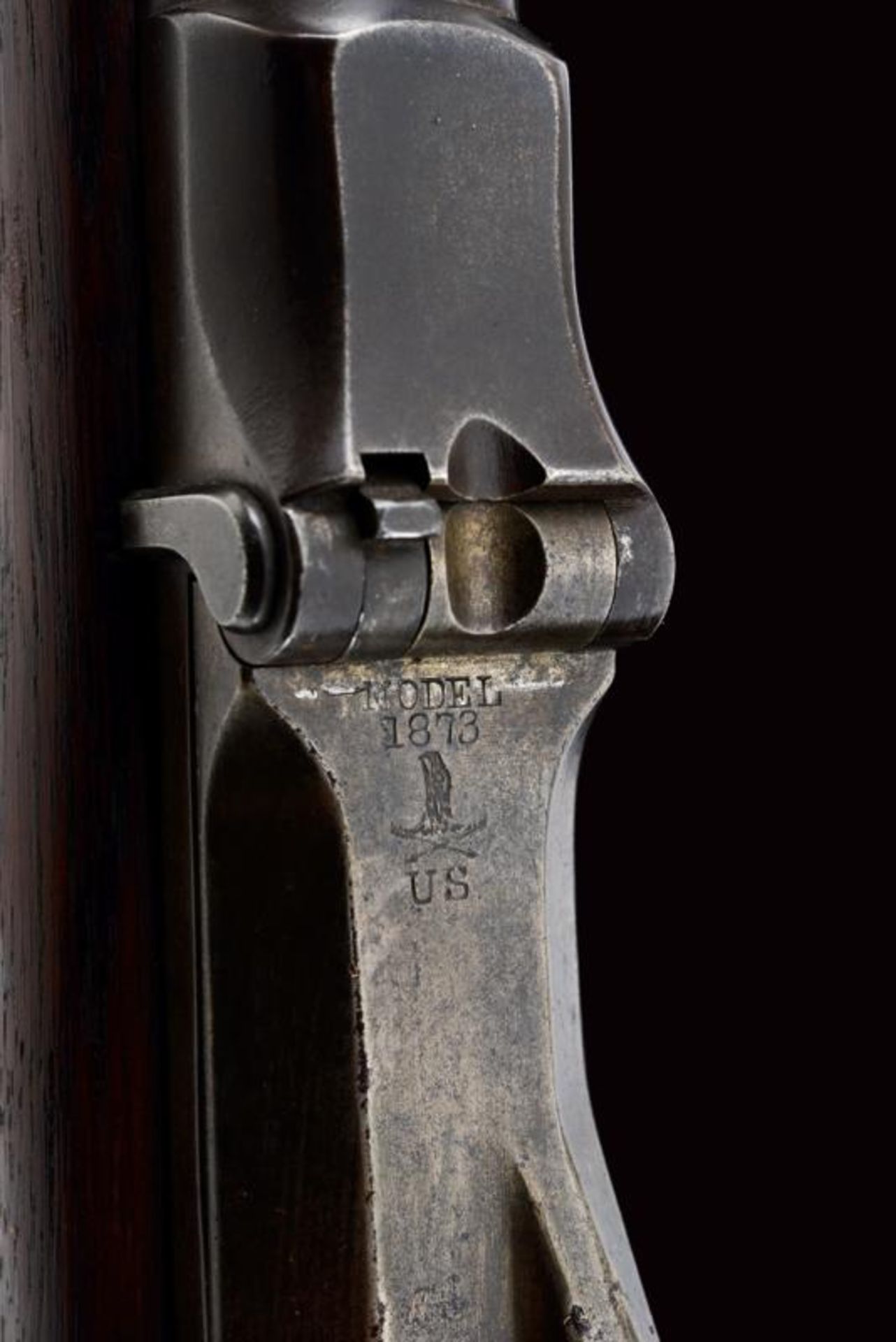 A rare 1873 model Springfield Trapdoor breechloading rifle - Bild 8 aus 10