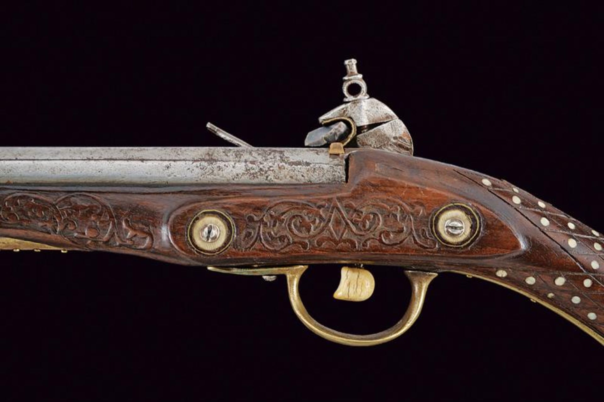 A miquelet flintlock gun - Image 6 of 8