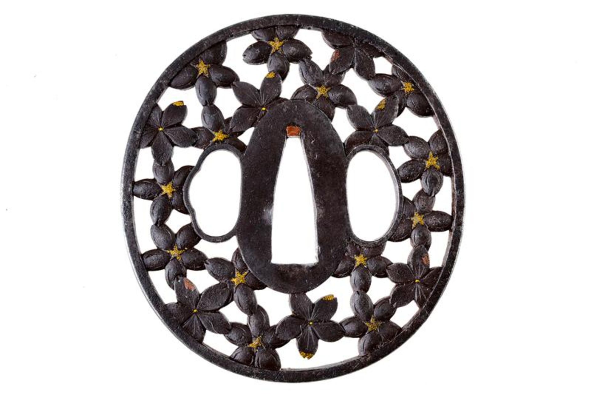 A fine tsuba of the Choshu school - Bild 2 aus 3