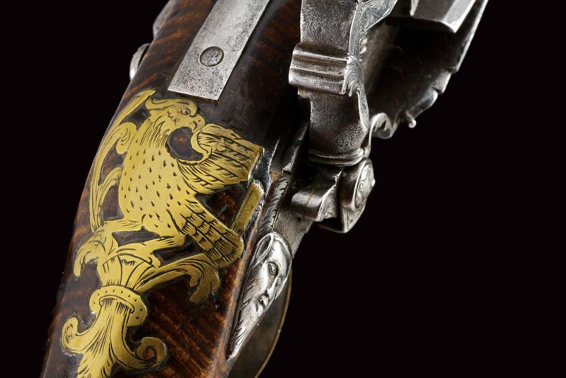 An elegant Roman-style flintlock pistol - Bild 5 aus 14
