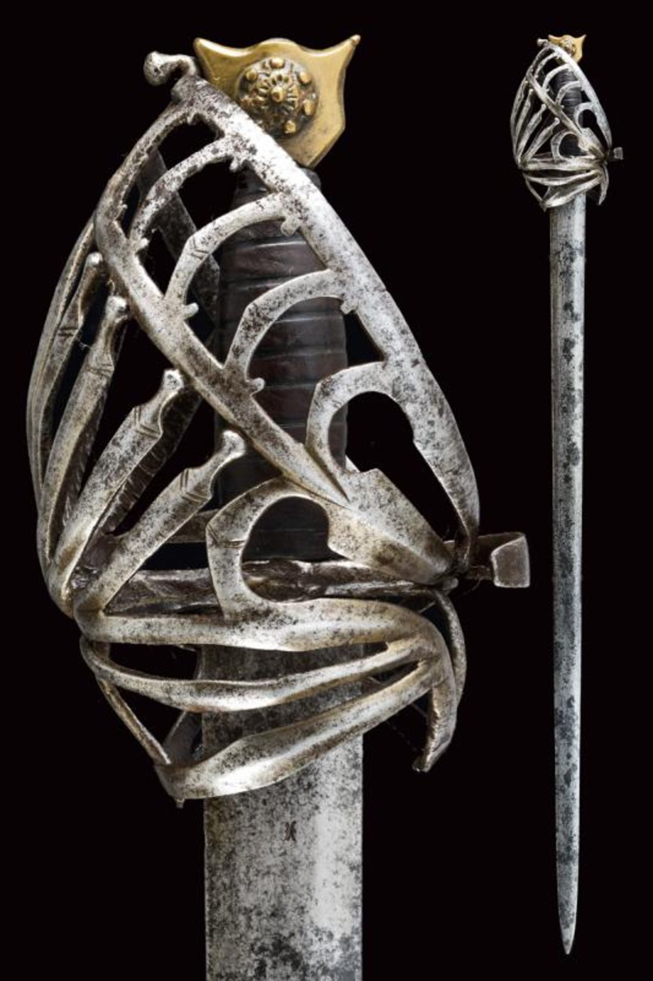 A basket-hilted 'schiavona' sword