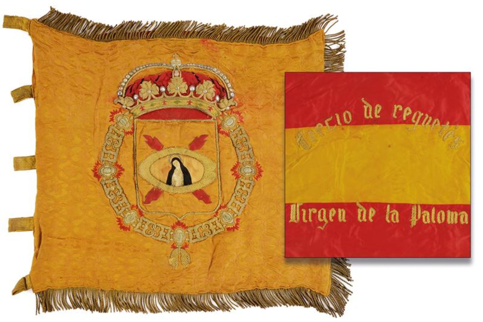 A military flag of the Carlist movement