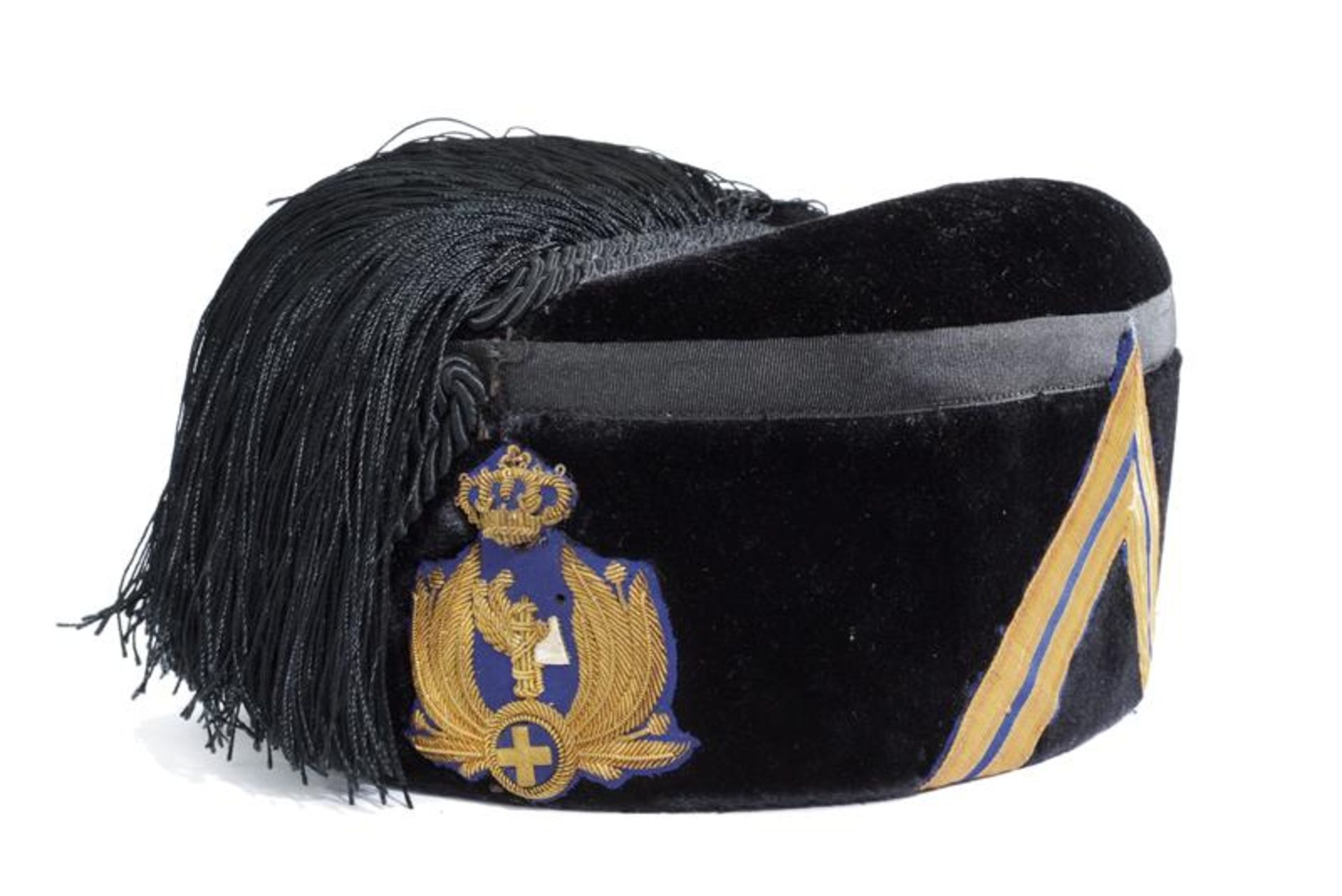A rare 1938 model officer's fez for the street militia