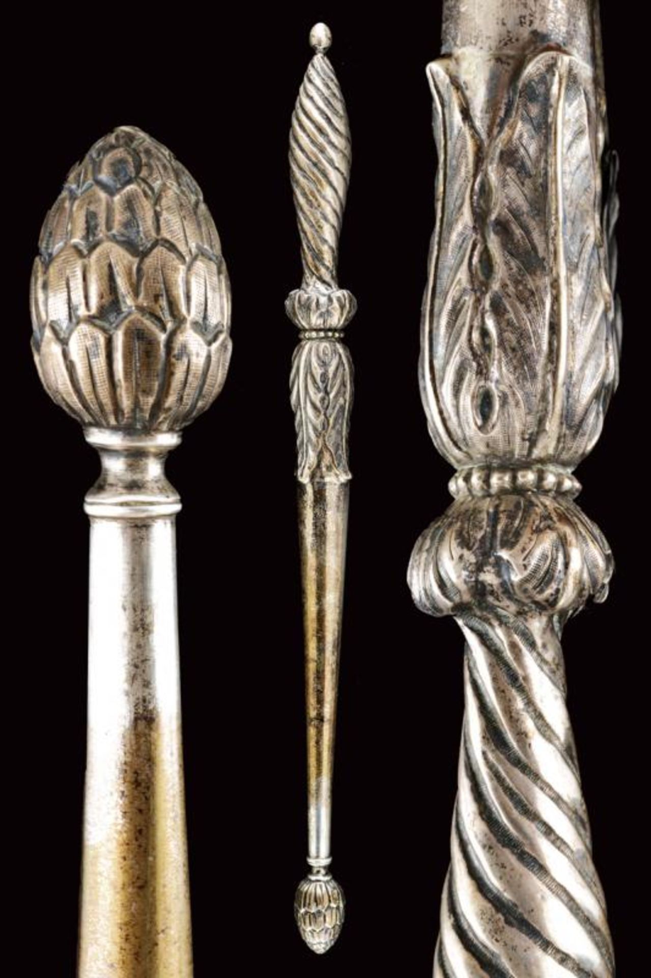 A silver scepter