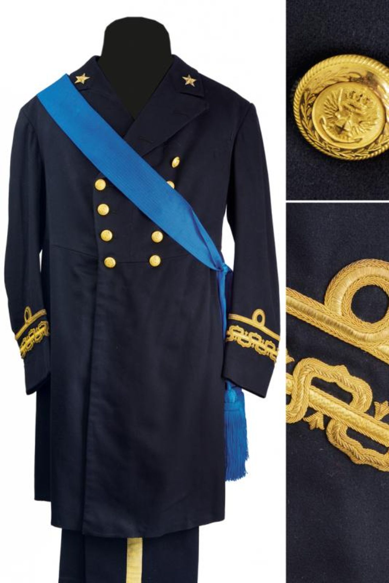 A rear admiral's uniform of Camillo Candiani (1841-1919)