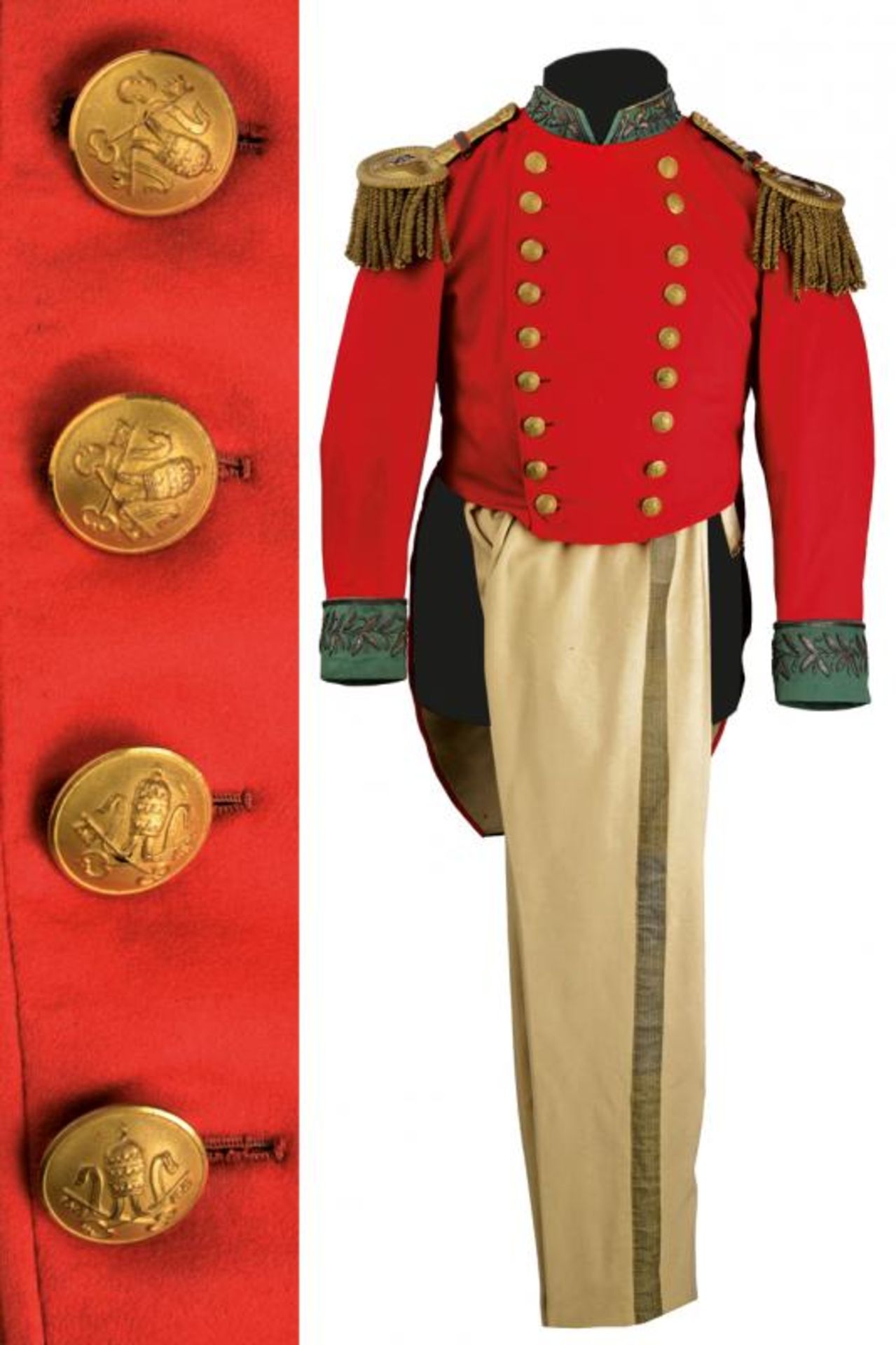 A rare uniform of a Papal officer