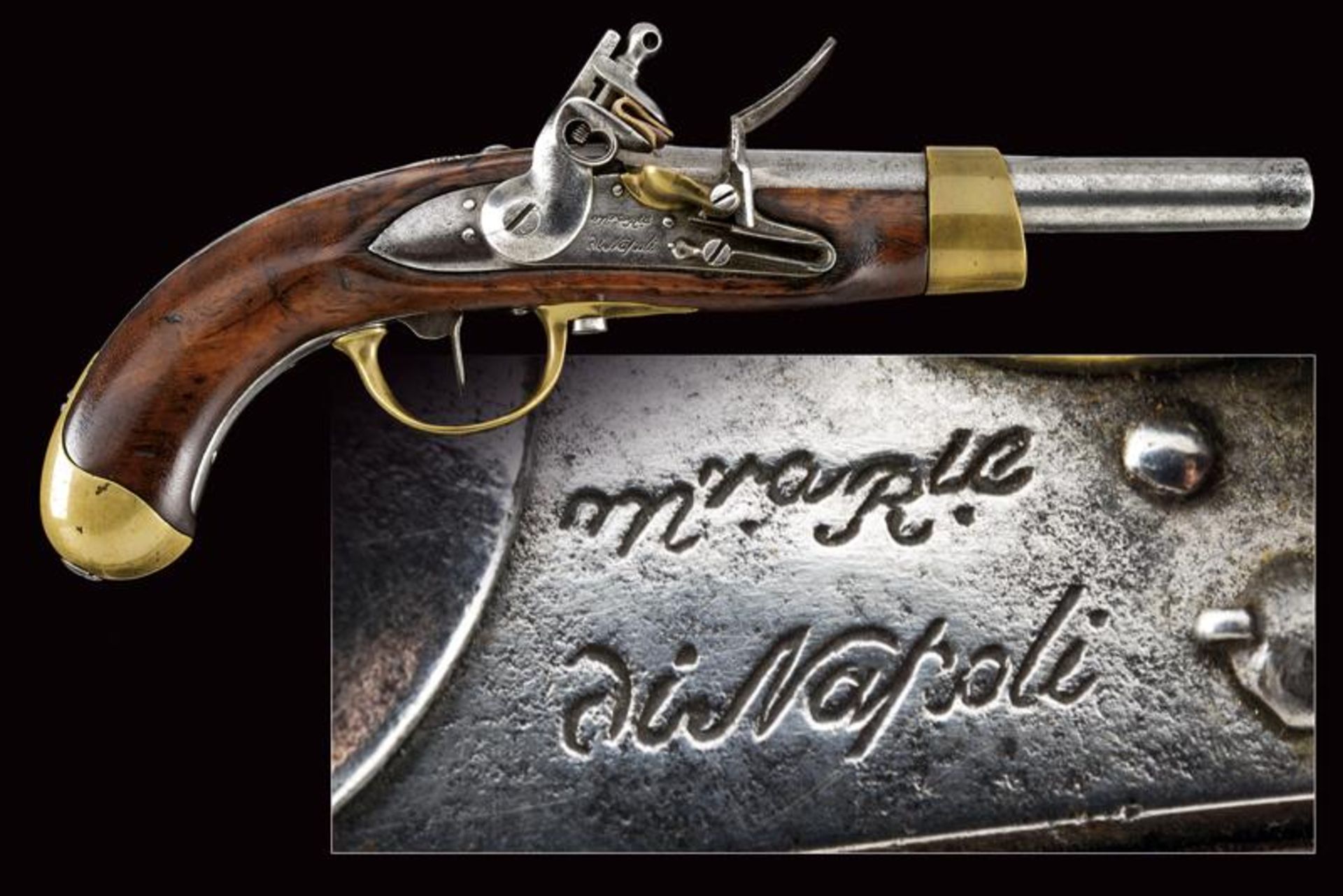 A cavalry flintlock pistol