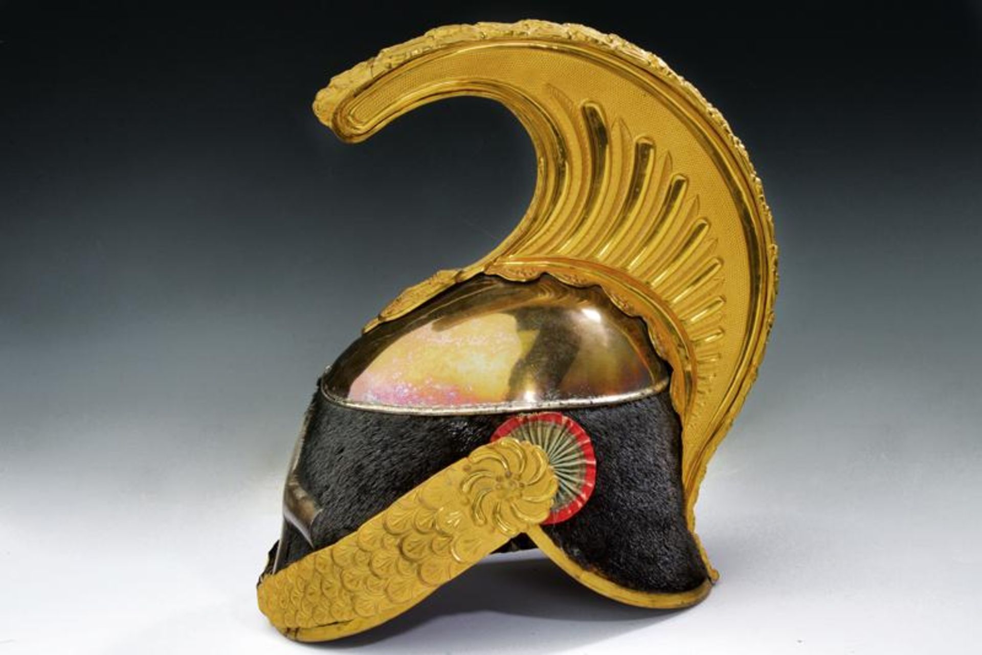 A cavalry officer's helmet, epoch king Umberto I of Italy - Bild 6 aus 7