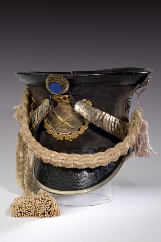 An 1826 model shako for riflemen of the National Guards