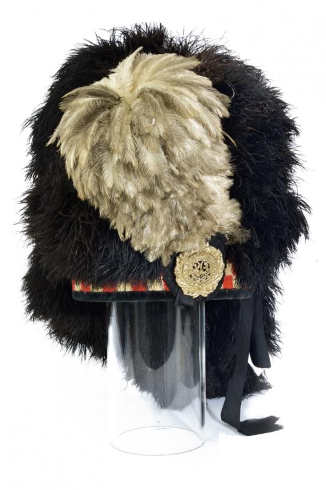 A feather bonnet of the Argyll & Sutherland Highlanders