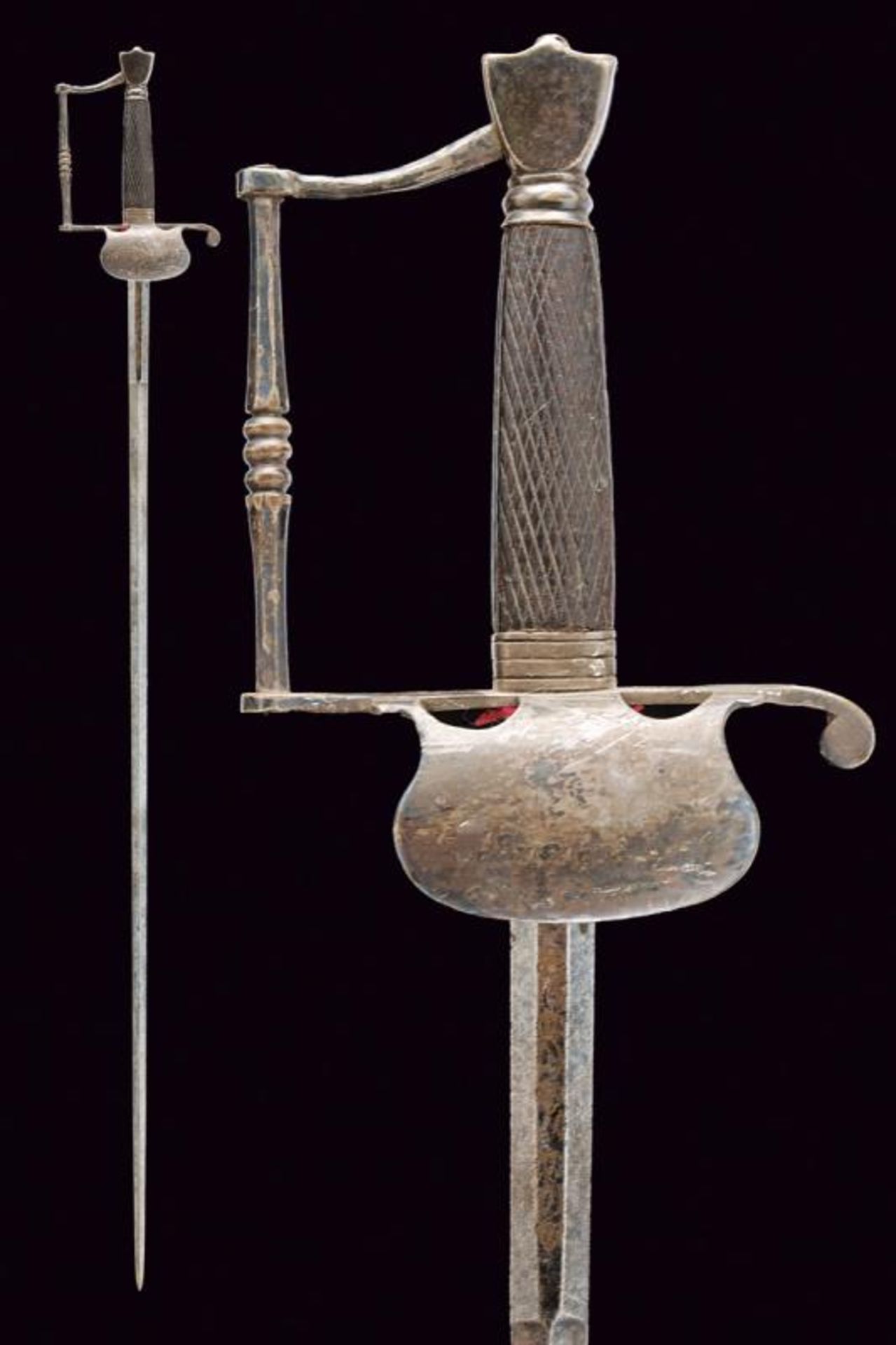 A silver hilted small sword