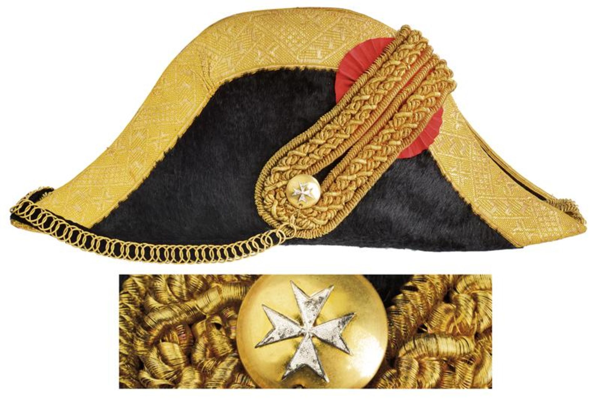 A bicorn of the Sovereign Military Order of Malta