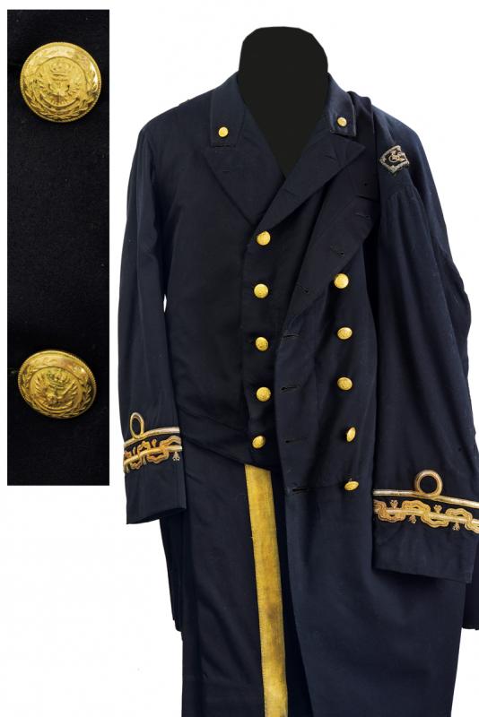 A rear admiral's uniform of Camillo Candiani (1841-1919)