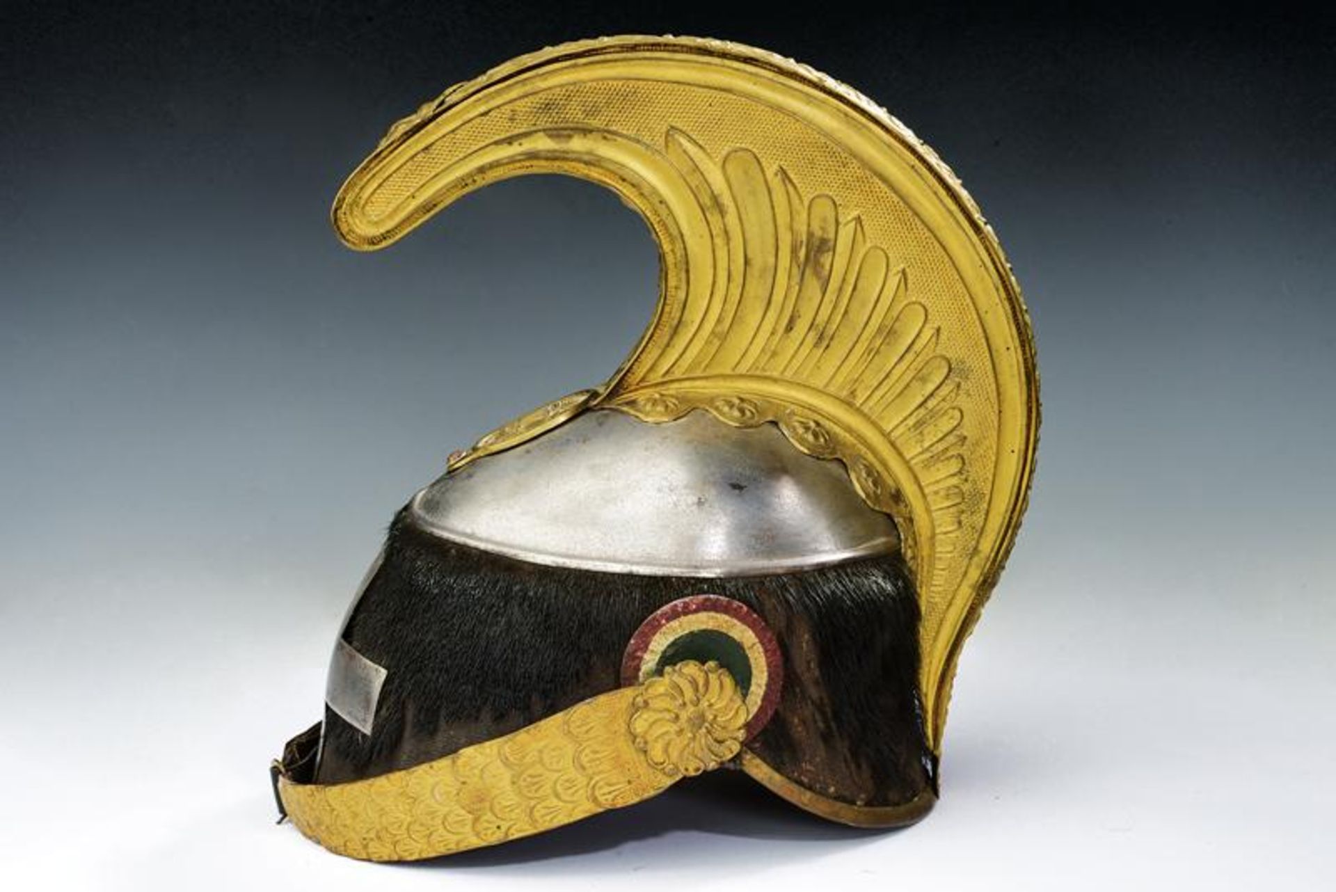 A cavalry trooper's helmet, epoch king Umberto I of Italy - Bild 5 aus 5