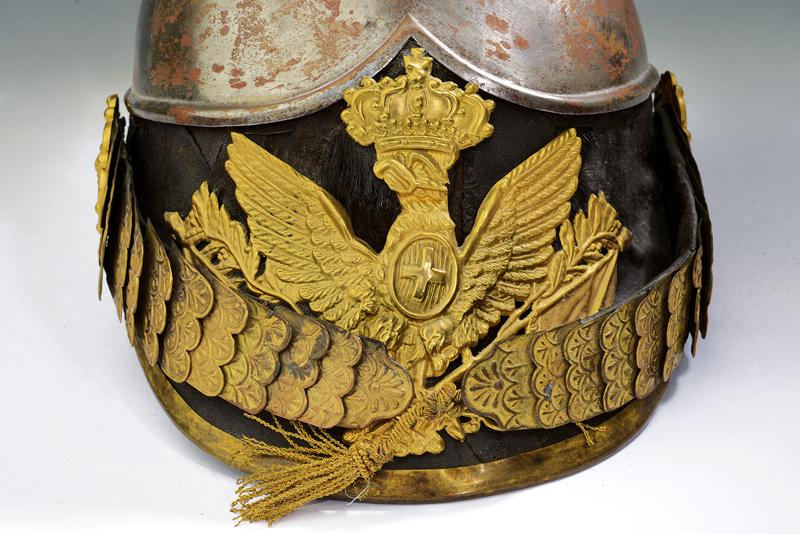 A rare cavalry helmet, epoch Charles Albert of Sardinia (1831-1849) - Image 2 of 5