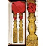 A cased general's sash