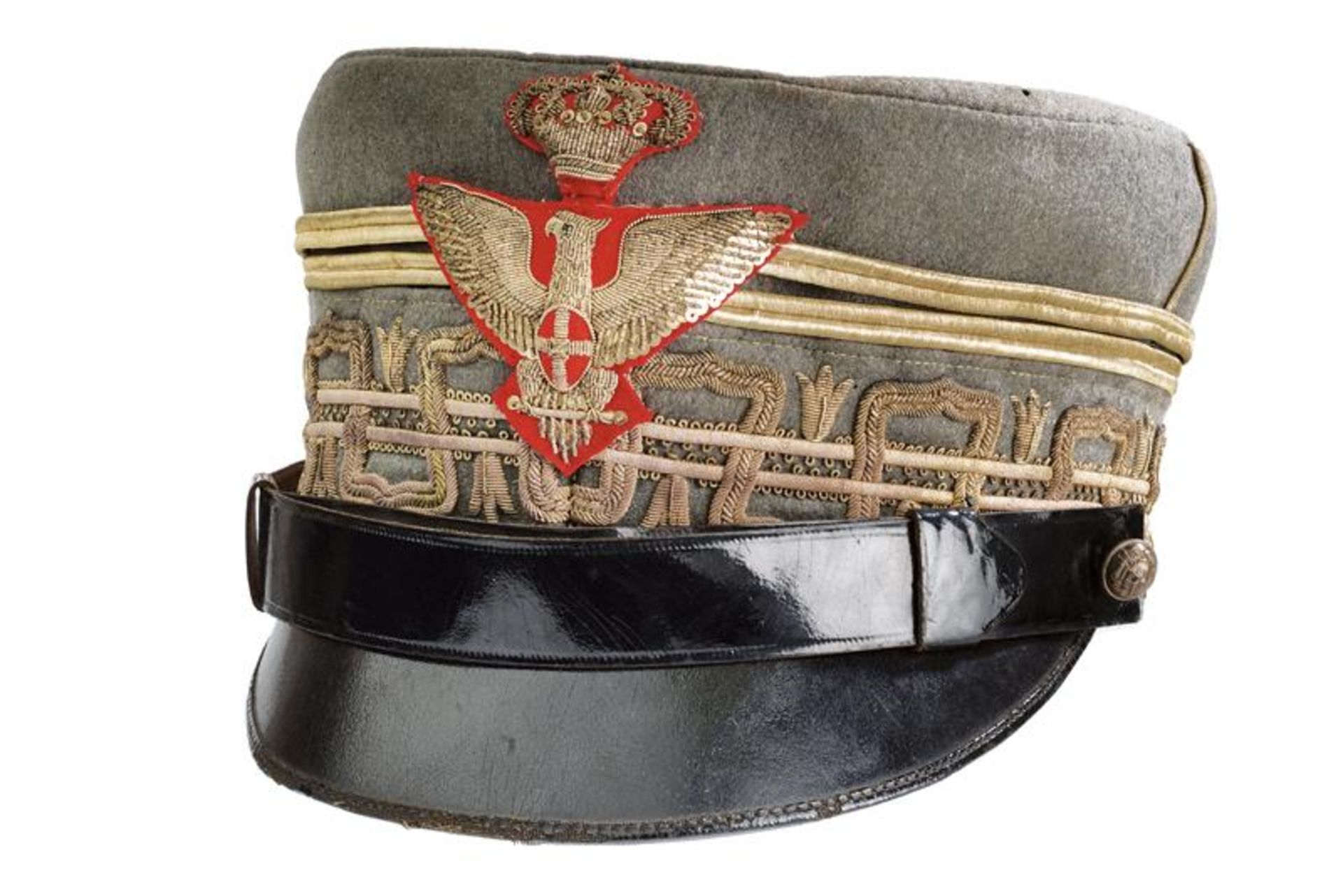 A general's cap of Baron Edoardo Denza