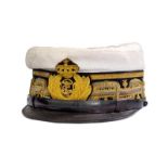 A visor cap of rear admiral Camillo Candiani (1841-1919)