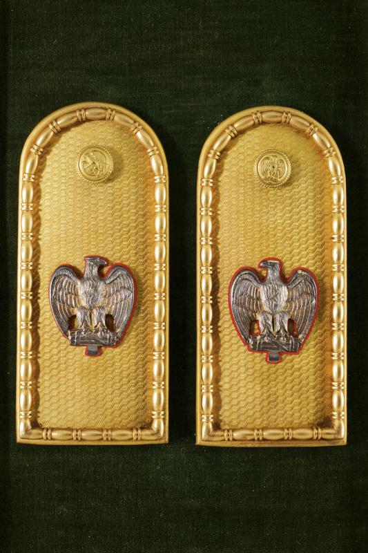 A pair of MVSN general's shoulder boards of Luigi Russo