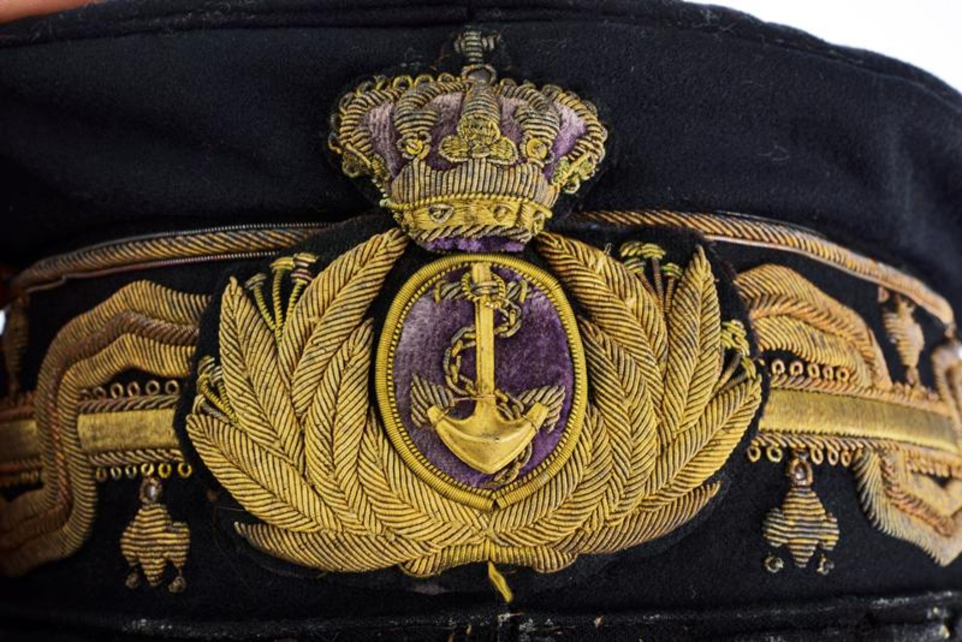 A visor cap of rear admiral Camillo Candiani (1841-1919) - Image 2 of 4