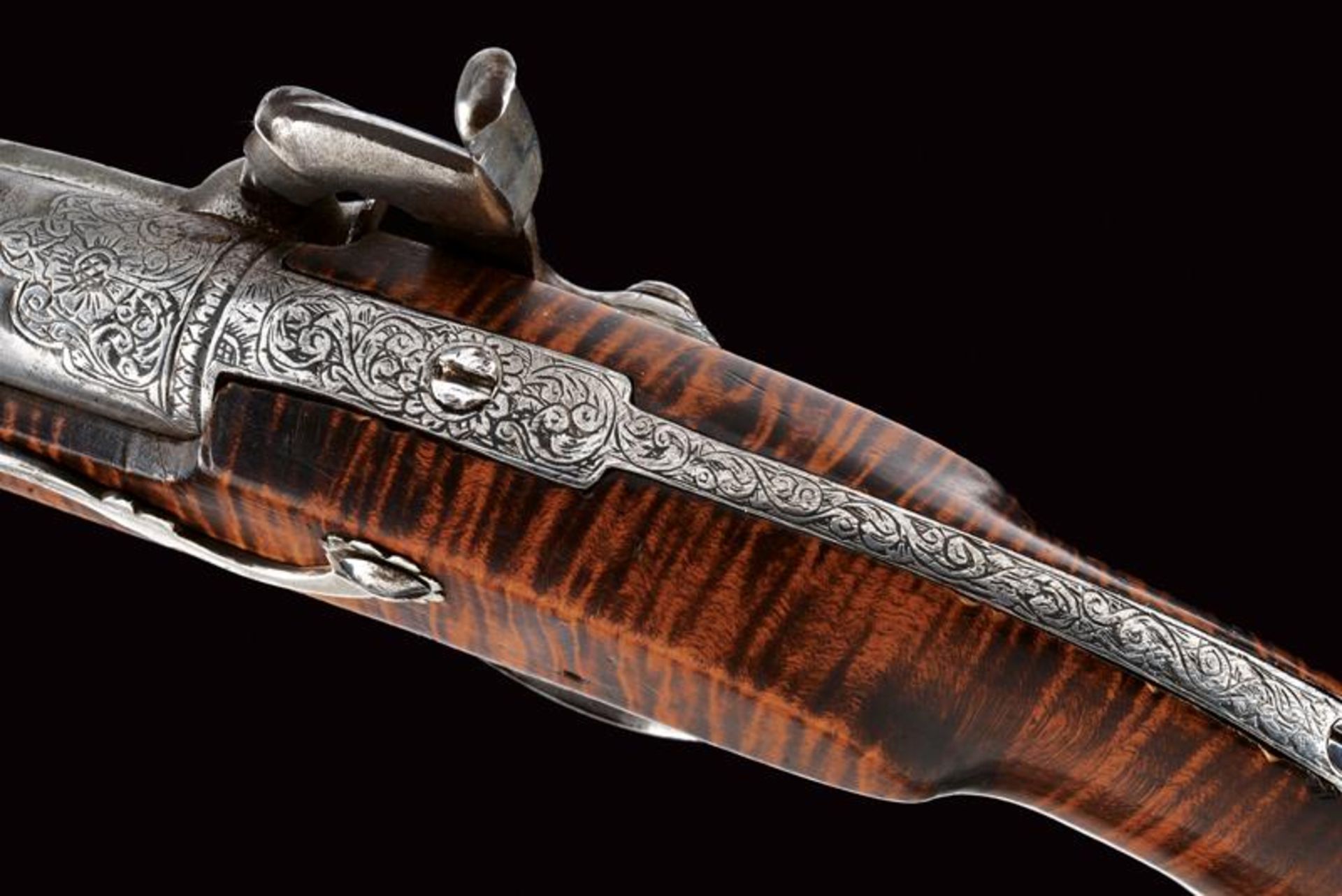 A beautiful percussion blunderbuss pistol - Bild 6 aus 9