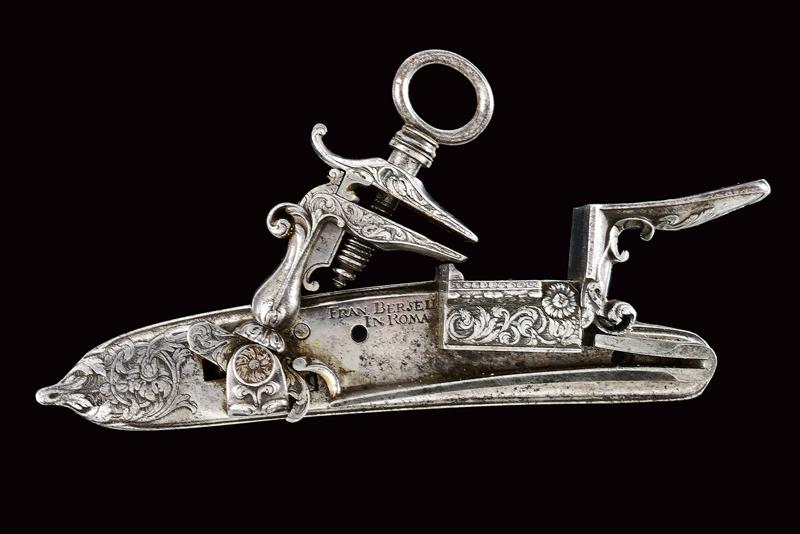 A fine roman style flintlock by Francesco Berselli