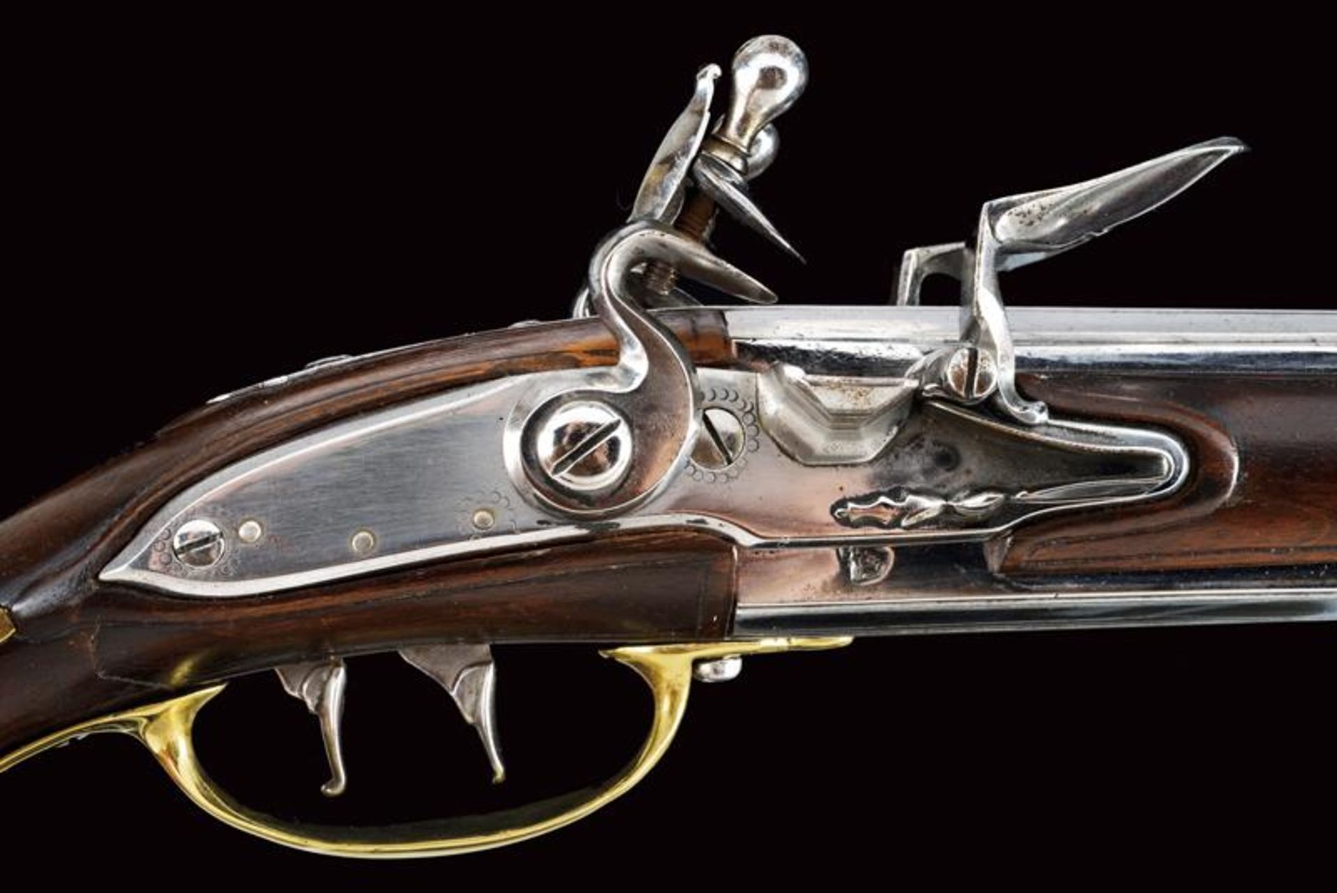 An over-and under-barreled flintlock pistol - Image 4 of 8