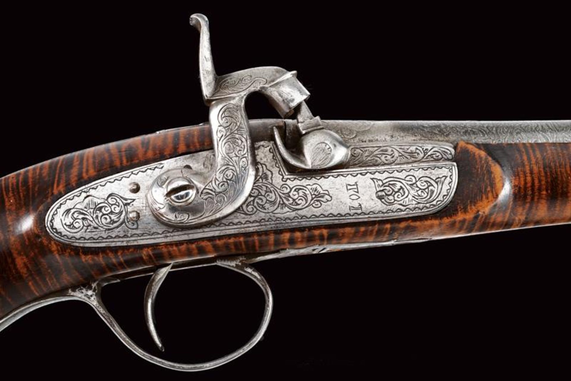 A beautiful percussion blunderbuss pistol - Bild 4 aus 9