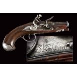 A fine flintlock traveling pistol