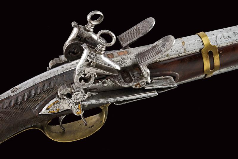 A rare and interesting over and under barreled miquelet lock gun by Matteo Car - Image 6 of 13