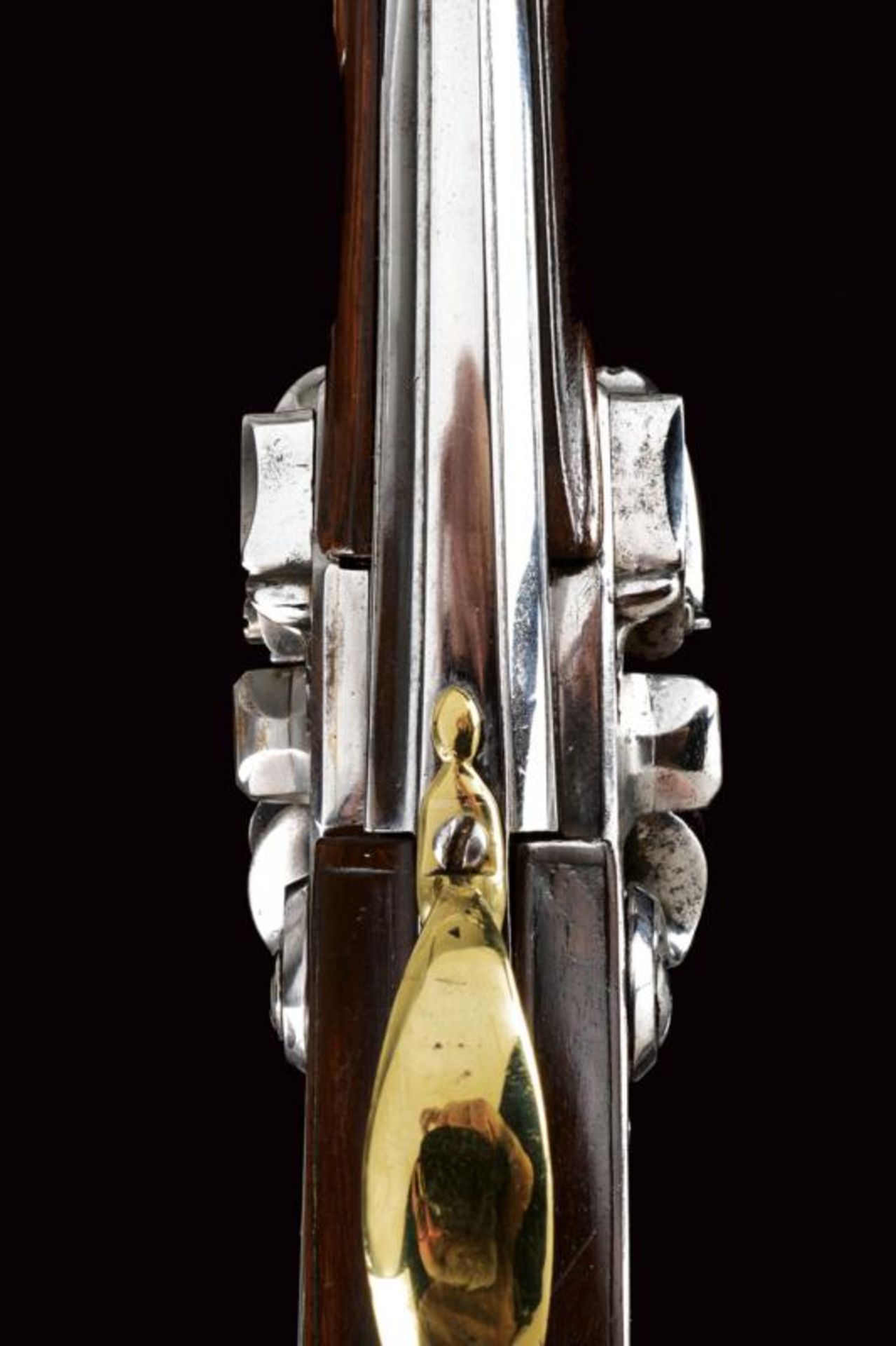 An over-and under-barreled flintlock pistol - Bild 3 aus 8