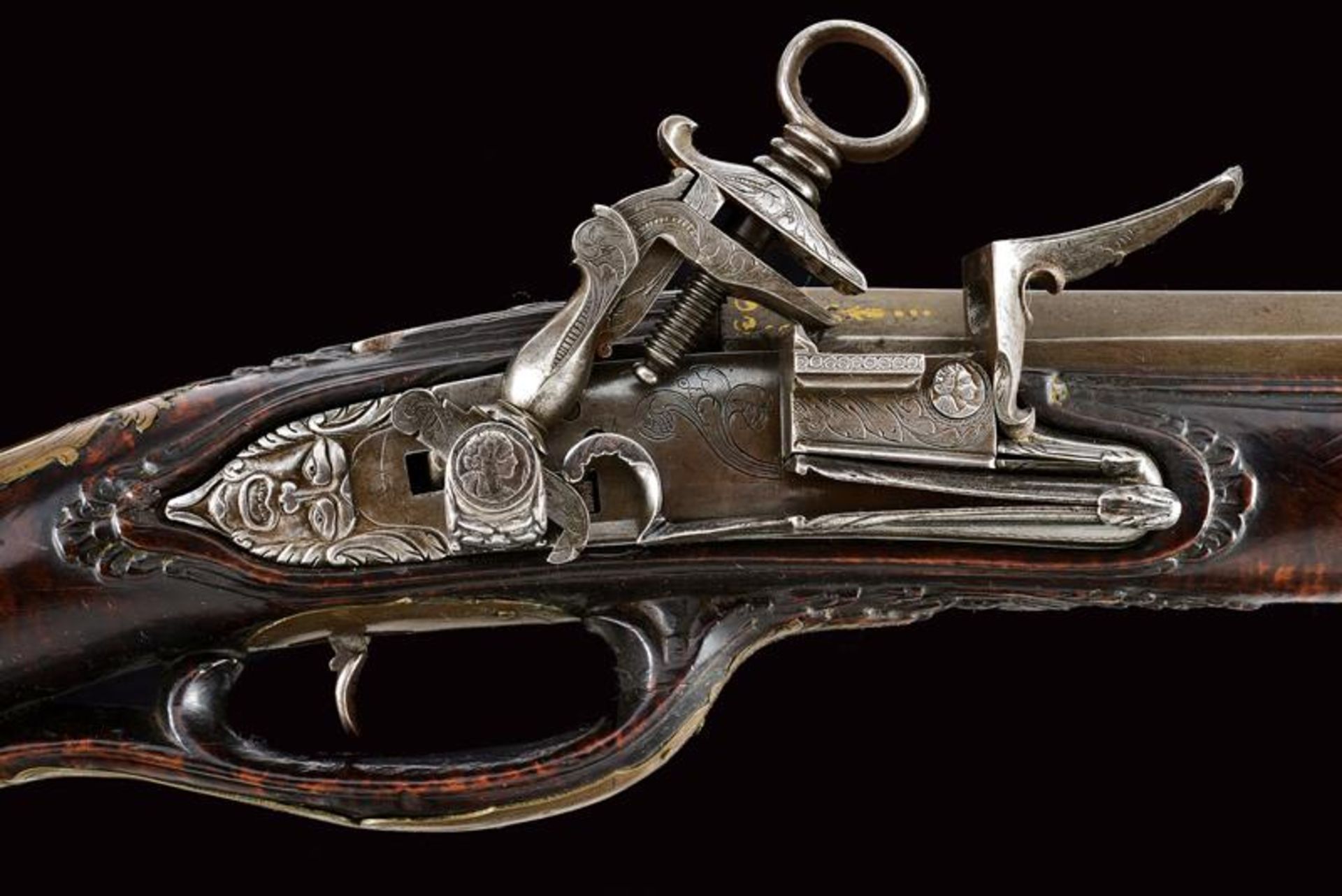 A fine roman style flintlock hunting gun by 'Il Matassa' - Image 6 of 14