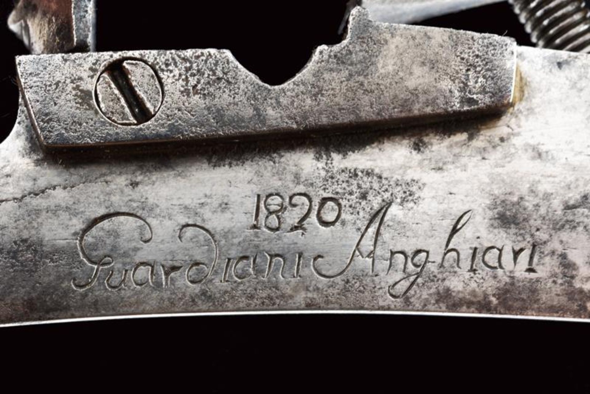 A Roman-style flintlock signed 'Guardiani' - Bild 2 aus 3