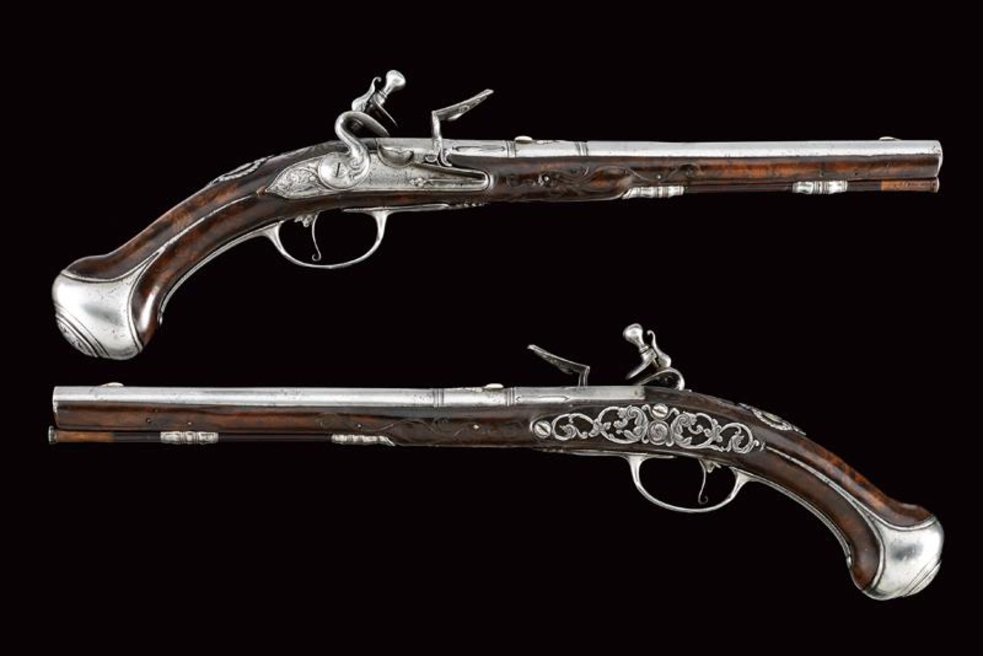 A pair of flintlock pistols by Starbus