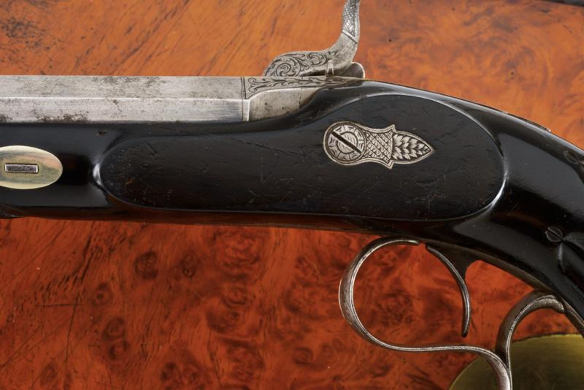 A pair of cased percussion pistols by Donaghy in Amsterdam - Image 4 of 10