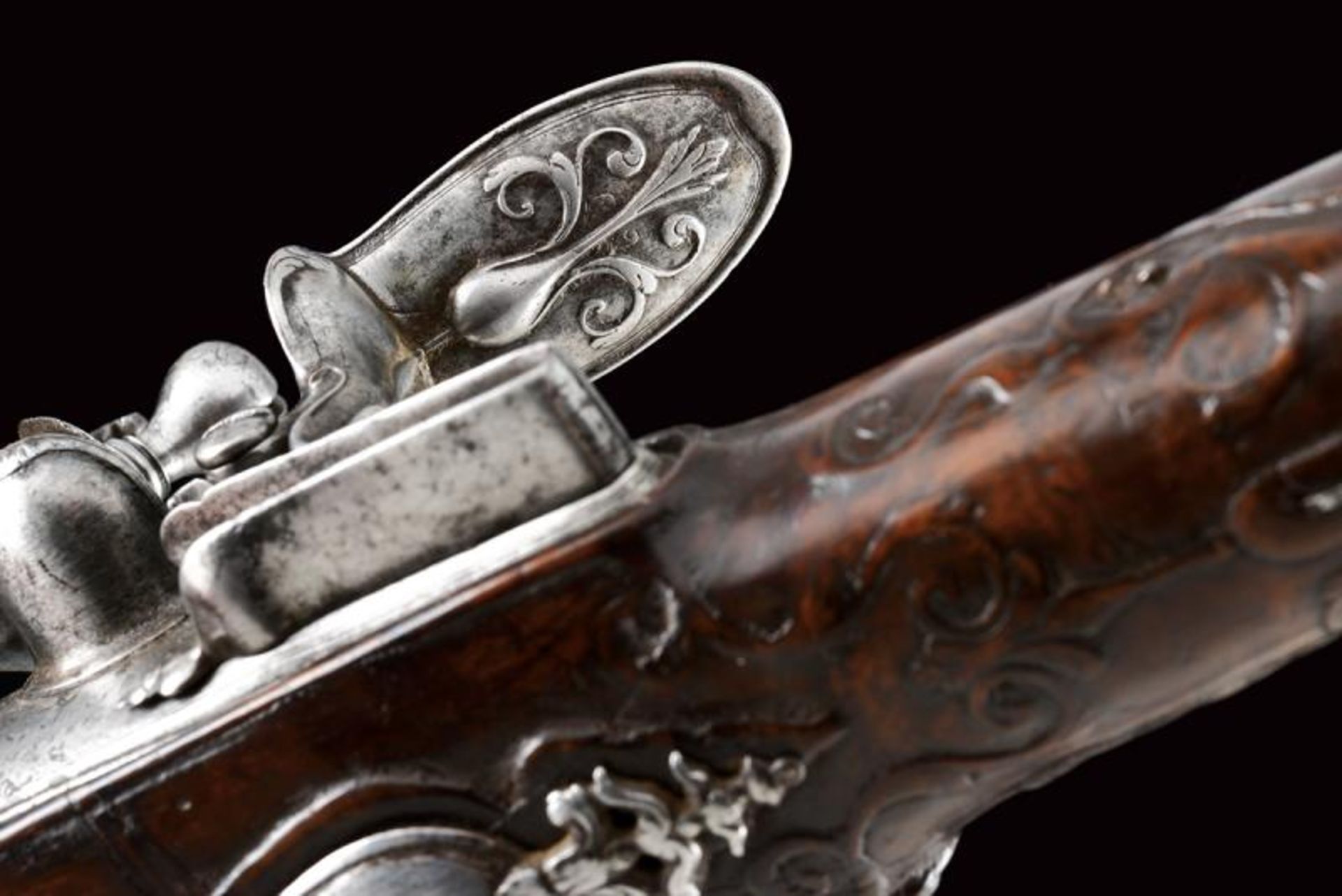 A pair of flintlock pistols by Starbus - Image 10 of 10