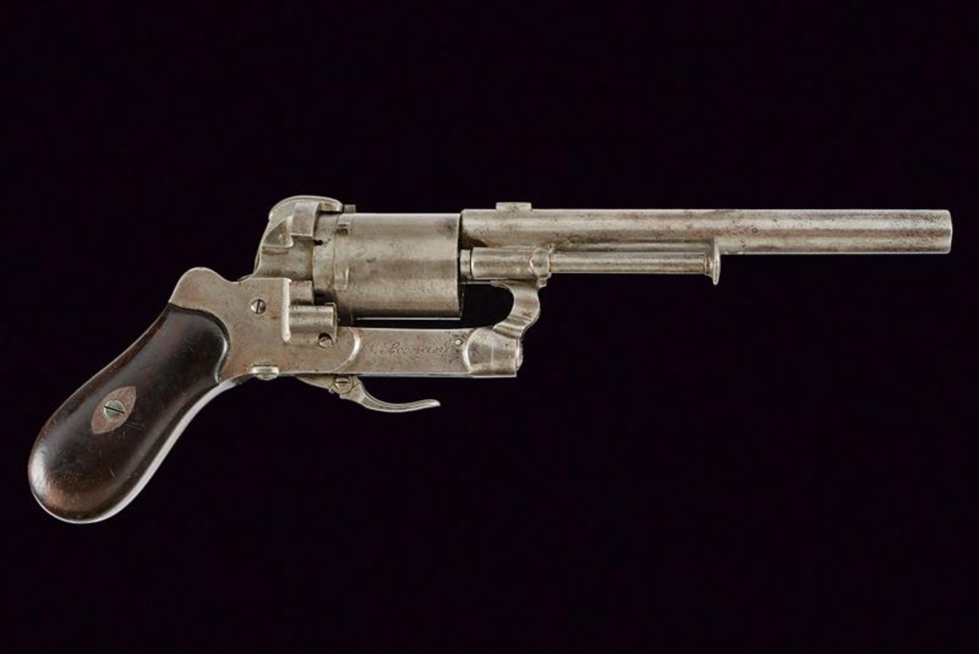 A pin-fire revolver with rare signature of Leoncini - Image 5 of 5