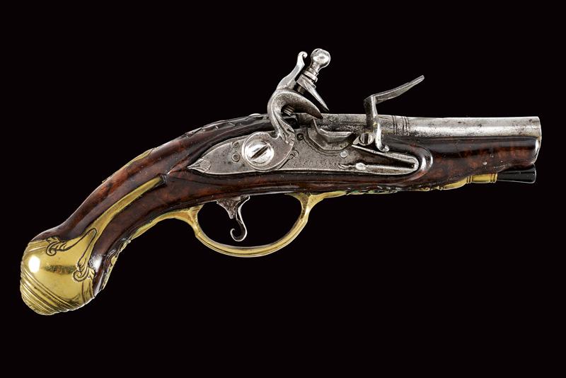 A flintlock traveling pistol by Sollani - Image 8 of 8