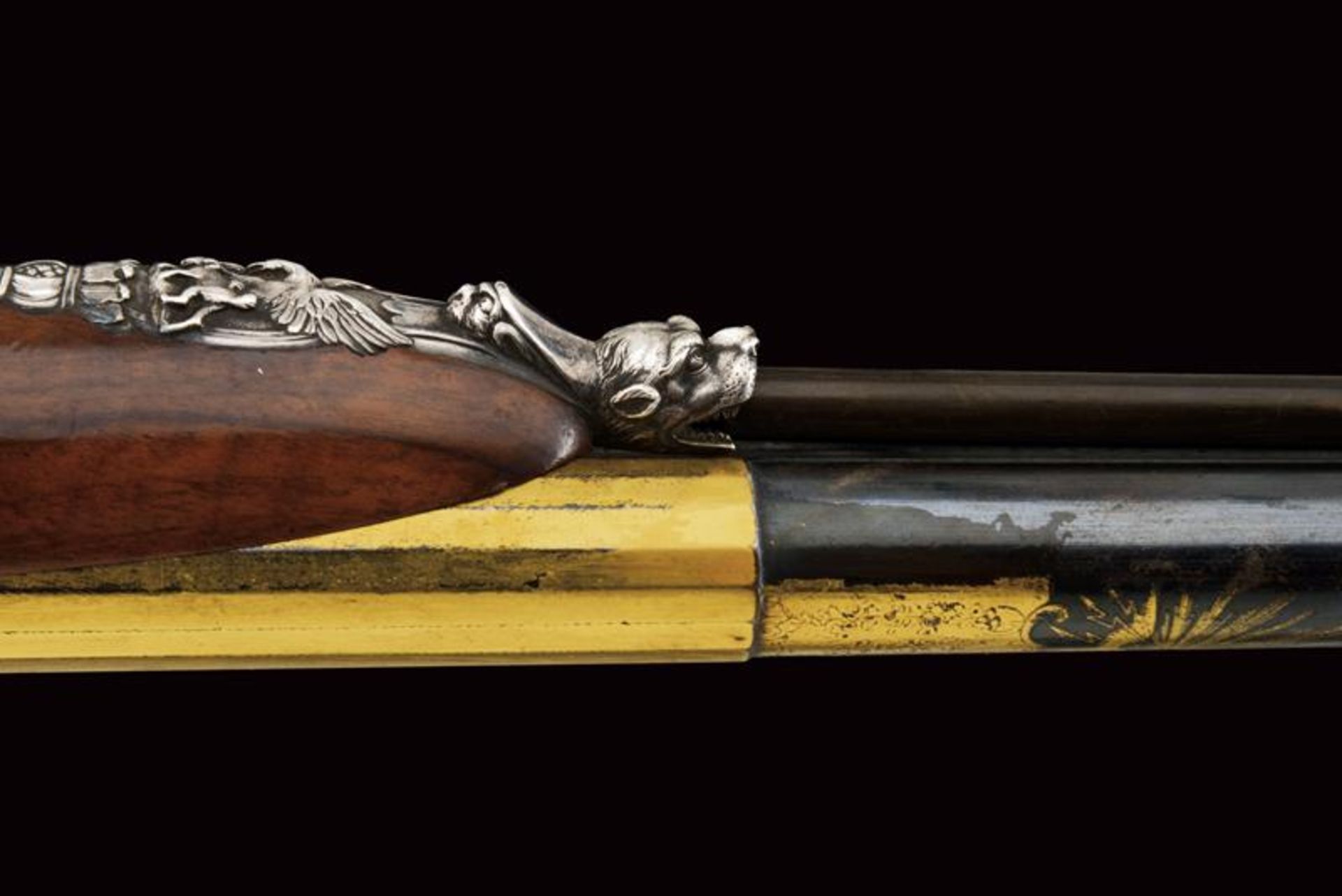 A beautiful cased silver mounted double-barrelled gun by Lamotte-Jalabert - Bild 18 aus 27