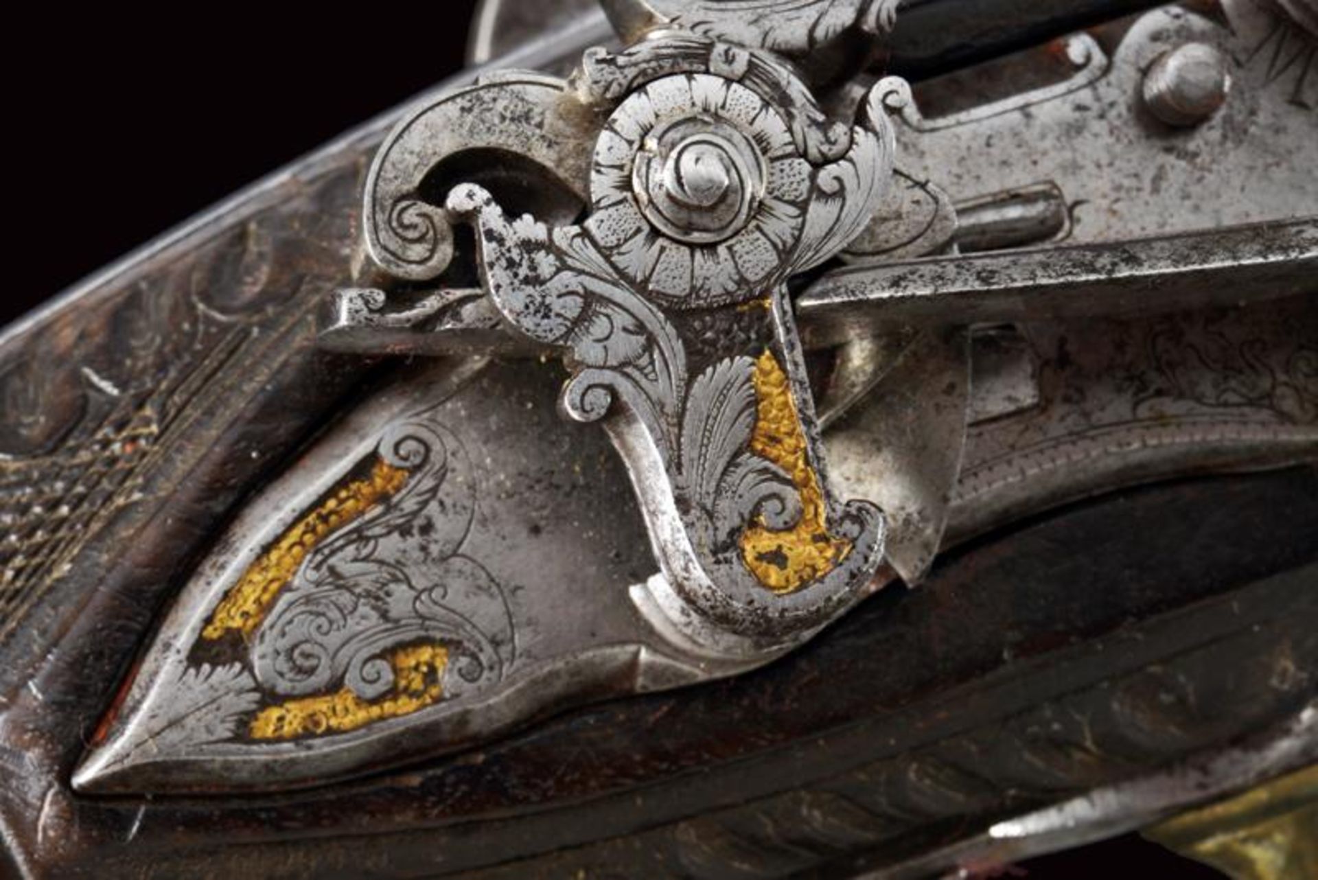 A rare and interesting over and under barreled miquelet lock gun by Matteo Car - Bild 7 aus 13